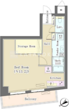 メゾンドタカヤ 102 間取り図