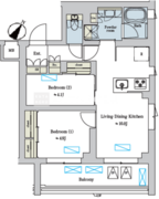 ブリリアイスト洗足池の杜 311 間取り図