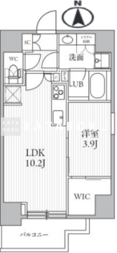 シーズンフラッツ滝野川 1102 間取り図
