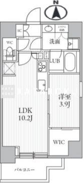 シーズンフラッツ滝野川 1302 間取り図