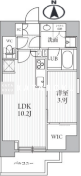 シーズンフラッツ滝野川 1502 間取り図