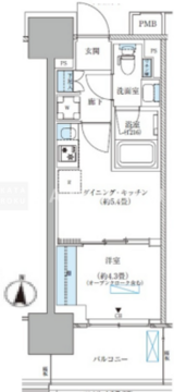 パークアクシス西大島コンフォートスクエア 614 間取り図