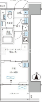 パークアクシス西大島コンフォートスクエア 606 間取り図