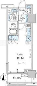パークアクシス蒲田ステーションゲート 609 間取り図