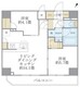 アジールコート町屋 1201 間取り図