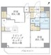 アジールコート町屋 1401 間取り図