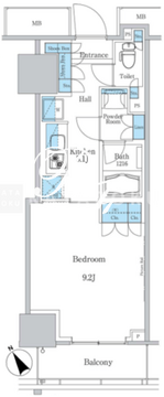 パークアクシス滝野川ラブリーズ 507 間取り図