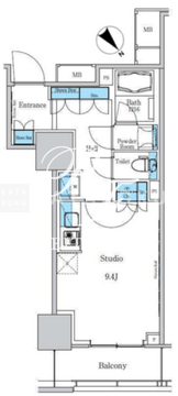 パークアクシス滝野川ラブリーズ 1017 間取り図