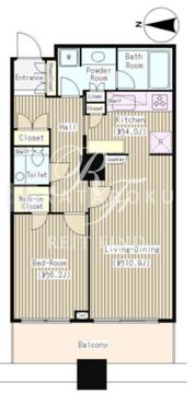 白金タワー 918 間取り図