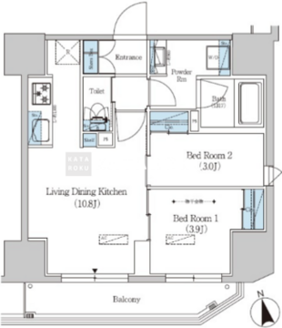 アーバネックス上野 1104 間取り図