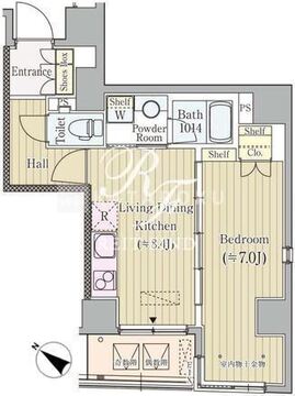 コルティーレ日本橋人形町 601 間取り図