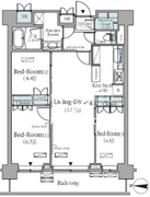 パークアクシス辰巳ステージ 1002 間取り図