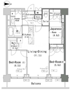 パークアクシス辰巳ステージ 1318 間取り図