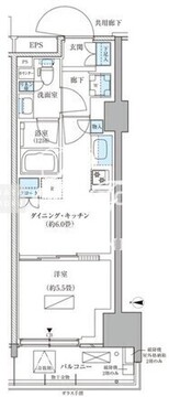 パークアクシス品川天王洲アイル 214 間取り図