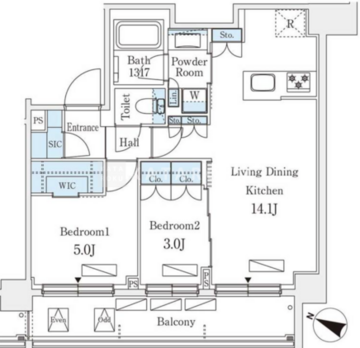 シーズンフラッツ町屋 705 間取り図