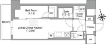 コンフォリア・リヴ南砂町イースト 207 間取り図