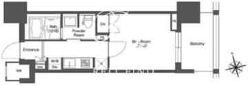 リーブルグラント西新宿 W-305 間取り図