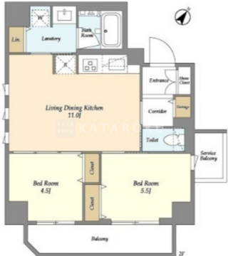 リテラス三ノ輪ウエスト 701 間取り図