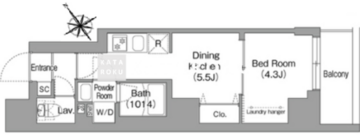 コンフォリア・リヴ上野 502 間取り図