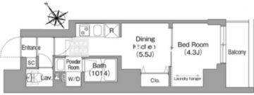 コンフォリア・リヴ上野 902 間取り図