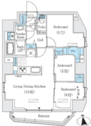 プライムブリス新御徒町 901 間取り図