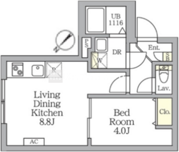 アグライア新宿横寺町 109 間取り図
