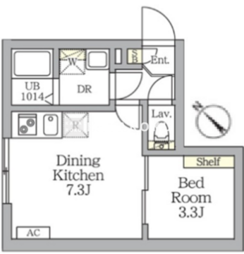 アグライア新宿横寺町 207 間取り図
