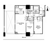 リエトコートアルクスタワー 412 間取り図