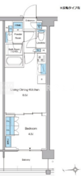 ルフォンプログレ高田馬場ノース 512 間取り図