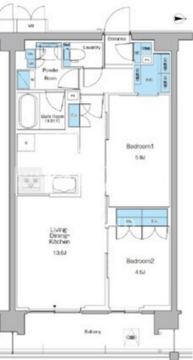 ルフォンプログレ高田馬場ノース 203 間取り図