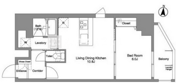 ダフィット錦糸町 707 間取り図