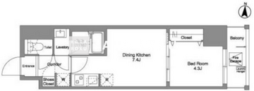 ダフィット錦糸町 1001 間取り図