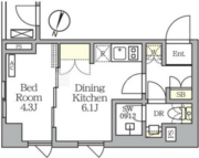 アイフラット明大前 209 間取り図