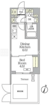 アイフラット明大前 106 間取り図