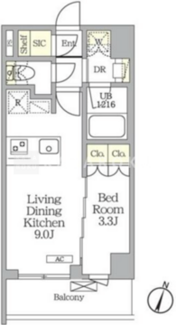 アイフラット明大前 206 間取り図