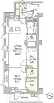 アイフラット明大前 205 間取り図