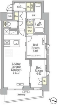 アイフラット明大前 201 間取り図