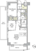 アイフラット明大前 304 間取り図