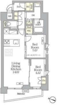 アイフラット明大前 501 間取り図