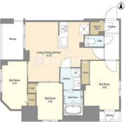 ドゥーエ両国4 301 間取り図