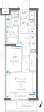 ズーム蒲田イースト 111 間取り図