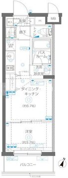 ズーム蒲田イースト 510 間取り図