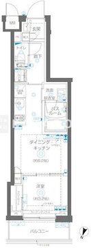 ズーム蒲田イースト 502 間取り図