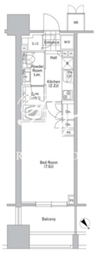 コンフォリア渋谷ウエスト 809 間取り図