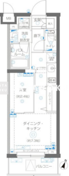 ズーム蒲田イースト 315 間取り図