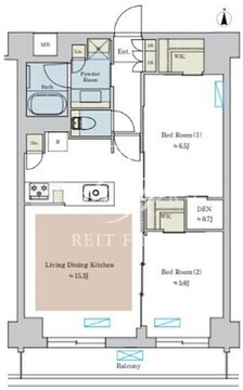ブリリアイスト池尻大橋 708 間取り図