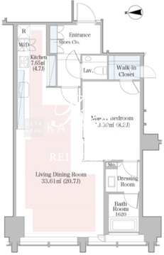 ラ・トゥール飯田橋 1706 間取り図