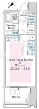 ラ・トゥール新宿ガーデン 2924 間取り図