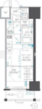 ズーム本郷 1103 間取り図