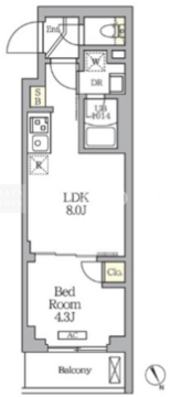 ハーモニーレジデンス馬込 101 間取り図